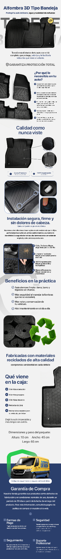 Infografía Alfombra 3D Tipo Bandeja